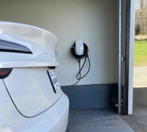 EV Charger on the wall